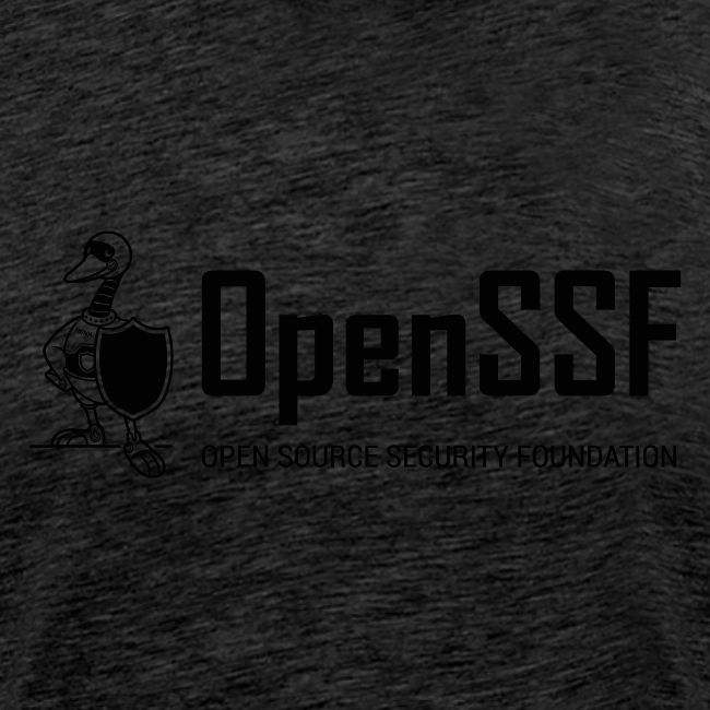 OpenSSF wide black and white logo