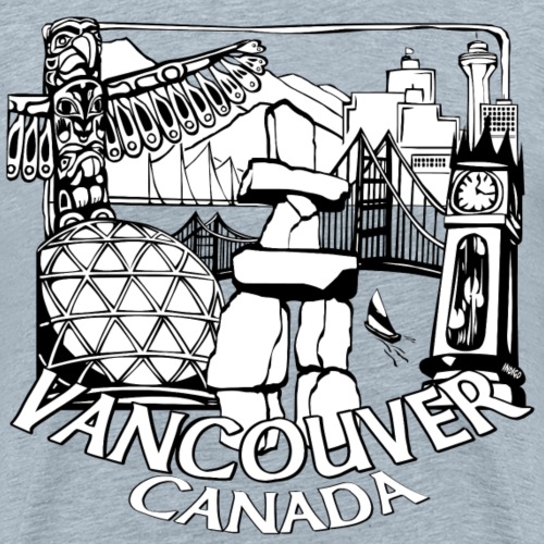 Vancouver Souvenir Shirts & Landmarks Art Shirt - Men's Premium T-Shirt