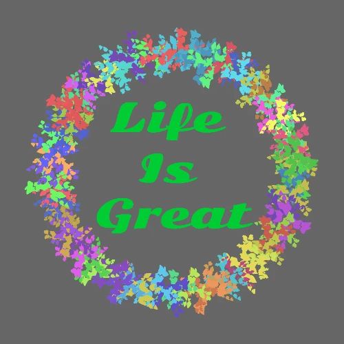 Life Is Great – Positive attitude - Men's Premium T-Shirt