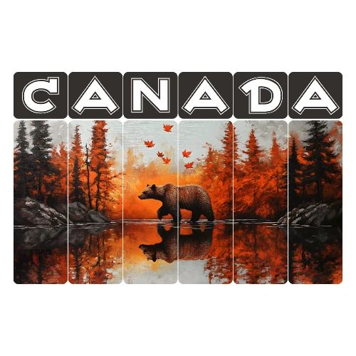 Canada Wilderness Art - Men's Premium T-Shirt