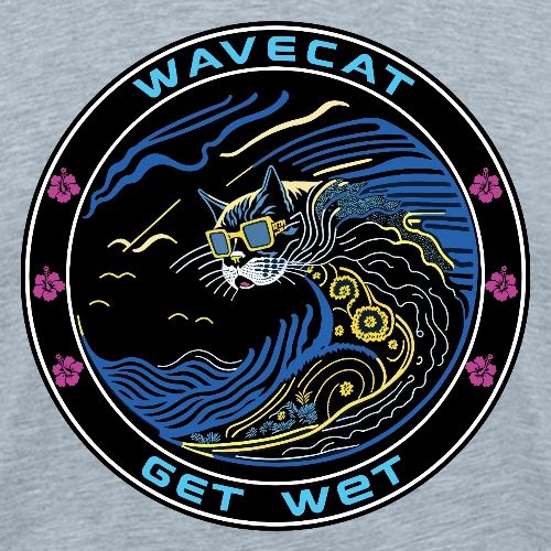 Wavecat Get Wet - Men's Premium T-Shirt
