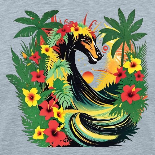 Horse Wave - Men's Premium T-Shirt