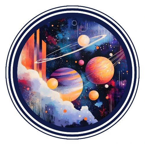 Floating Planetscape - Men's Premium T-Shirt