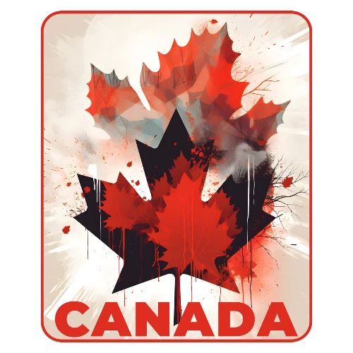 Canada Inked Leaf - Men's Premium T-Shirt