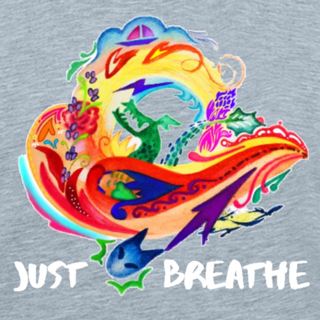 Just Breathe (White Words)