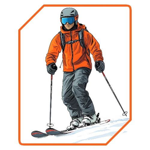 Skiing Thrill Ride - Men's Premium T-Shirt