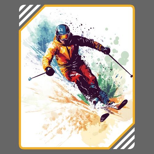 Winter Skiing Escape - Men's Premium T-Shirt