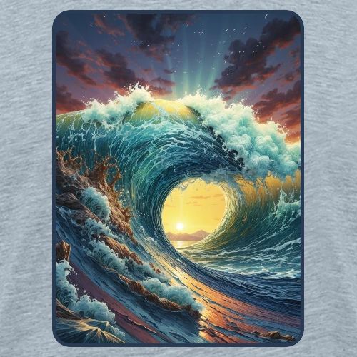 Eternal Circle Wave - Men's Premium T-Shirt
