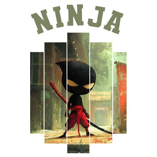 Cute Ninja Attack - Men's Premium T-Shirt