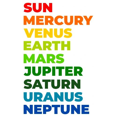 Color the solar system - Men's Premium T-Shirt