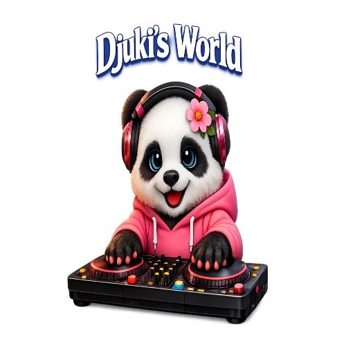 DJ Panda at the Mixing Desk - Men's Premium T-Shirt