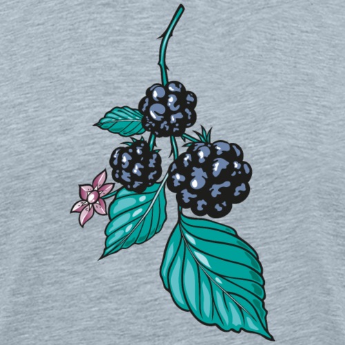 Blackberry Blackberries - Men's Premium T-Shirt