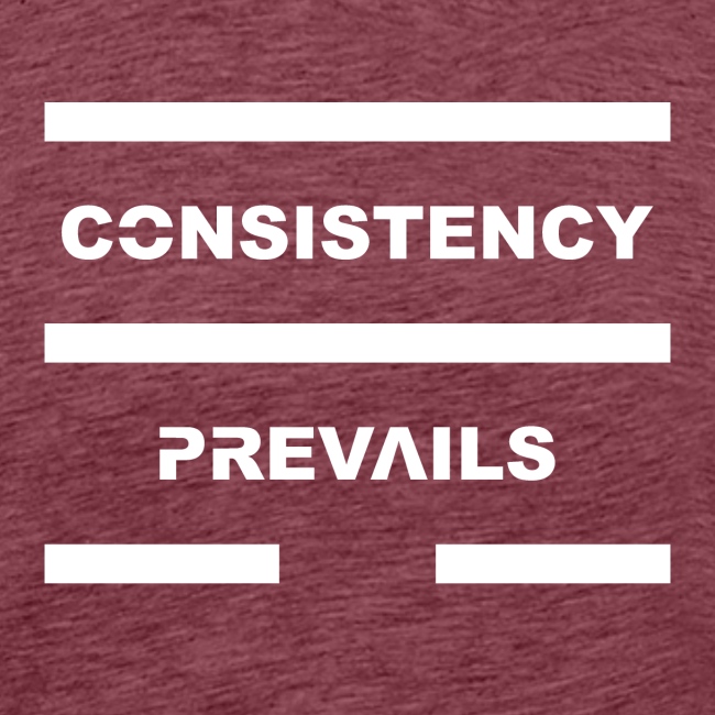 Consistency Prevails White Letters