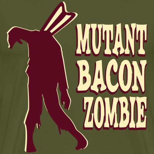Mutant Bacon Zombie! 2-Color-Mod - Men's Premium T-Shirt