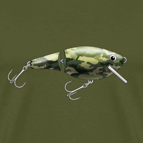 fishing Lure Cammo - Men's Premium T-Shirt