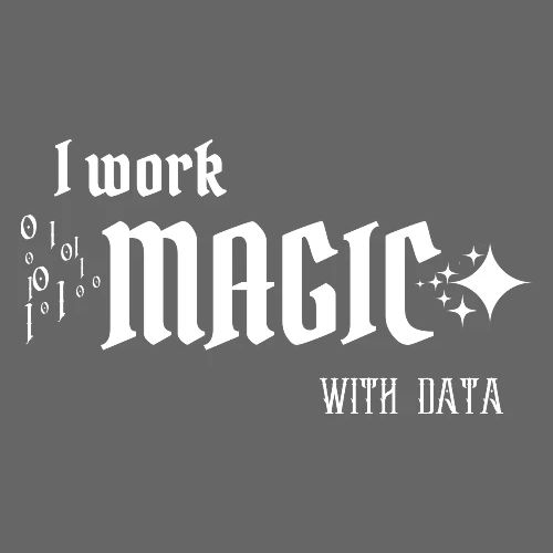 I Work Magic with Data (dark) - Men's Premium T-Shirt
