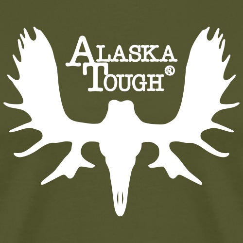 Alaska Tough Moose Skull - Men's Premium T-Shirt