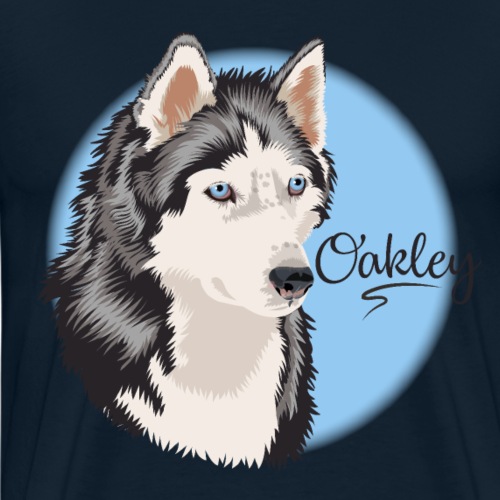 Oakley the Husky from Gone to the Snow Dogs - Men's Premium T-Shirt