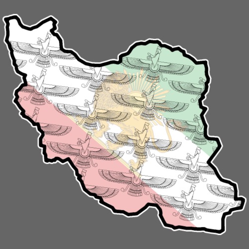 Iran Flag Faravahar - Men's Premium T-Shirt