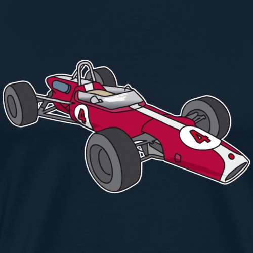 Red racing car, racecar, sportscar - Men's Premium T-Shirt
