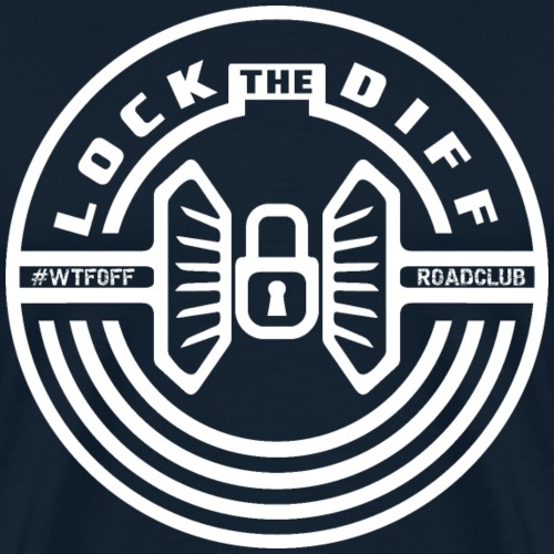 Lock the Diff - White w/ Hashtag - Men's Premium T-Shirt