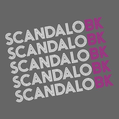Scandalo BK 2018 White Letters - Men's Premium T-Shirt