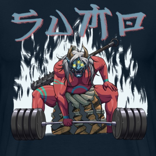 Sumo Red Oni (LightText) - Men's Premium T-Shirt