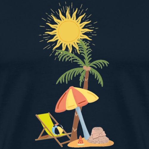 beach palm - Men's Premium T-Shirt