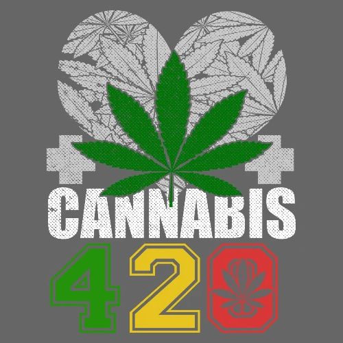 Clever 420 Smoker World Weed Marijuana Design - Men's Premium T-Shirt