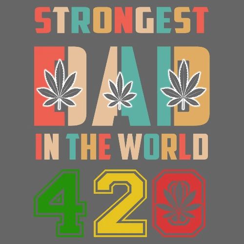 Chucklesome 420 Dad Loves Herb Weed Marijuana - Men's Premium T-Shirt