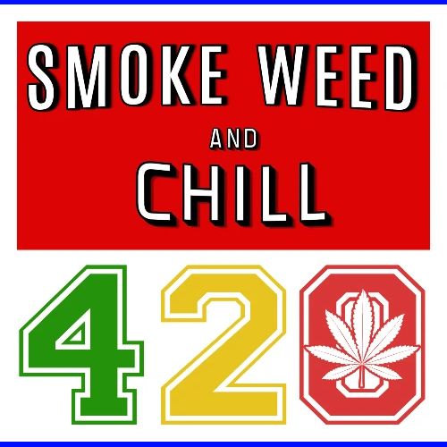 Flip 420 Smoke & Chill Weed Marijuana Design - Men's Premium T-Shirt