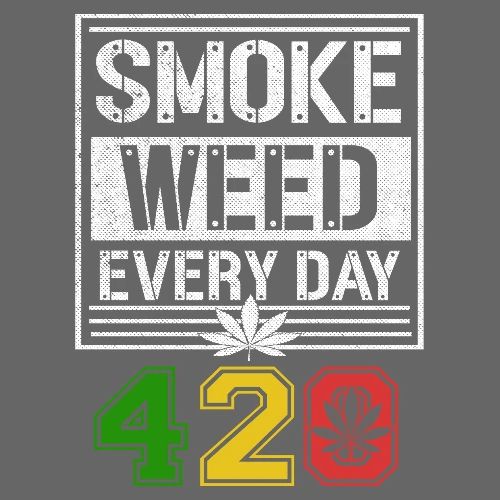 Hysterical 420 Everyday Smoker Weed Marijuana - Men's Premium T-Shirt
