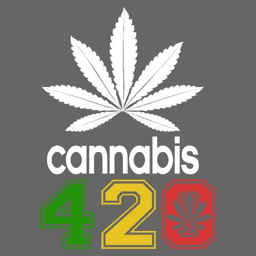 Humorous 420 Authentic Herb Weed Marijuana Design - Men's Premium T-Shirt