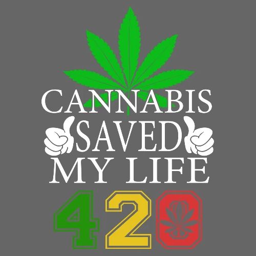 Joyous 420 Saving Herb Weed Marijuana Design - Men's Premium T-Shirt