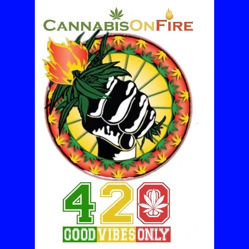 Charming Cannabis On Fire 420 Weed Marijuana - Men's Premium T-Shirt