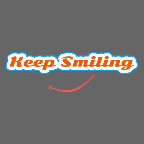 Keep Smiling Positive Vibes Graphic - Men's Premium T-Shirt