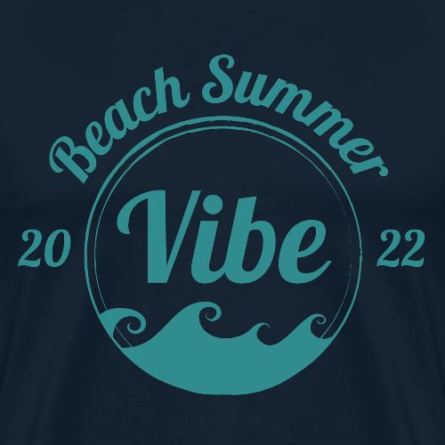 Beach Summer seafoam 2 - Men's Premium T-Shirt
