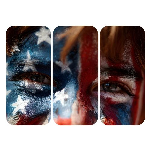 USA: Stars in Their Eyes - Men's Premium T-Shirt