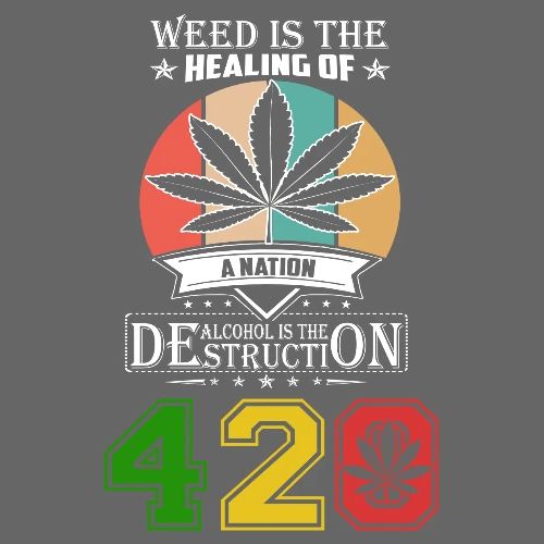 The Power of Weed, Healing the Nation with Weed - Men's Premium T-Shirt