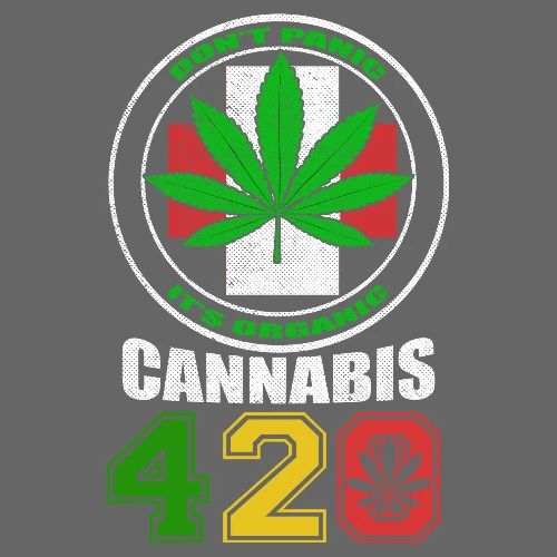 Lighthearted 420 Organic Ganja Weed Marijuana Desi - Men's Premium T-Shirt