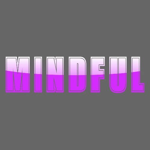 Mindful Typography Minimalist Design - Men's Premium T-Shirt