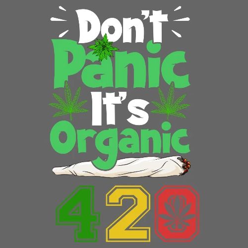 Rib Tickling 420 Its Organic Weed Marijuana Design - Men's Premium T-Shirt