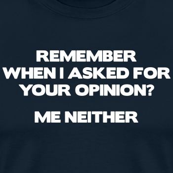 Remember when I asked for your opinion ... - Premium hoodie for men