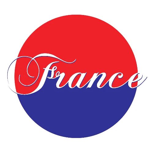 France Tricolore Circle - Men's Premium T-Shirt