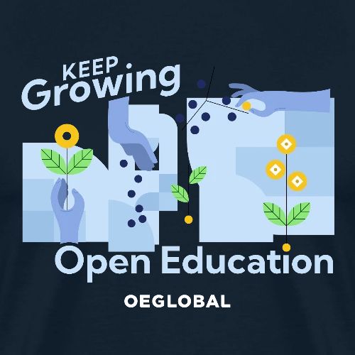Keep Growing Open Education (dark) - Men's Premium T-Shirt