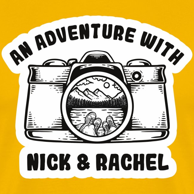 Nick & Rachel Black & White Logo