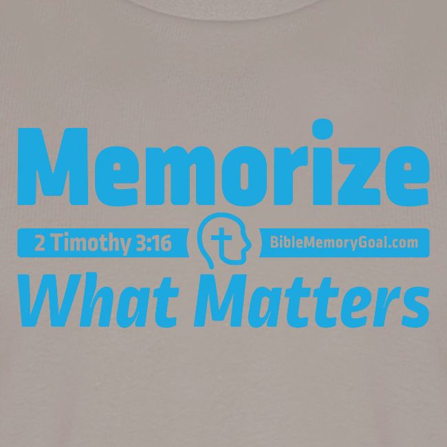 "Memorize What Matters" Original Design