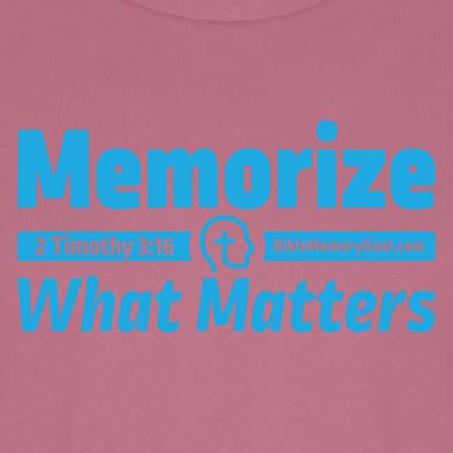 "Memorize What Matters" Original Design