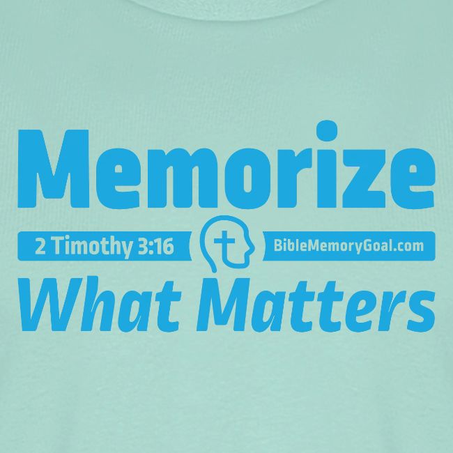"Memorize What Matters" Original Design