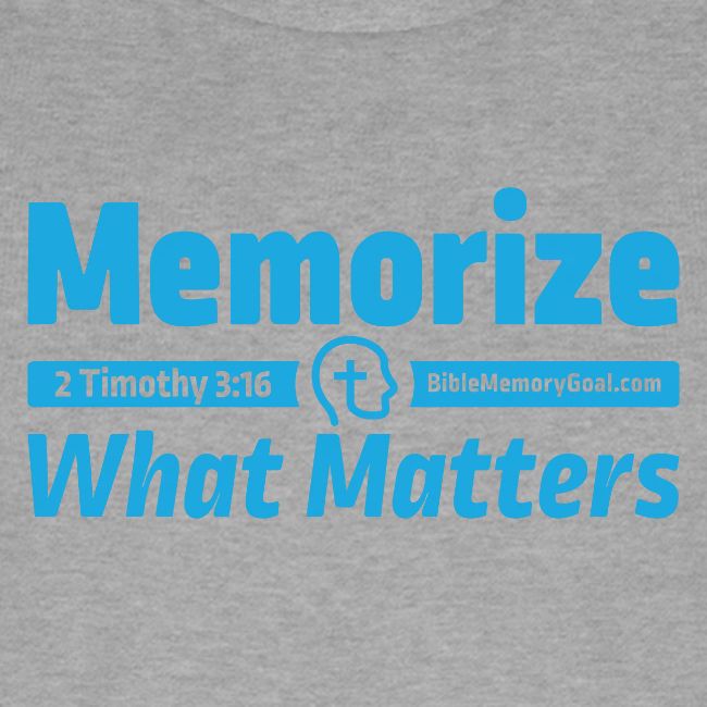 "Memorize What Matters" Original Design